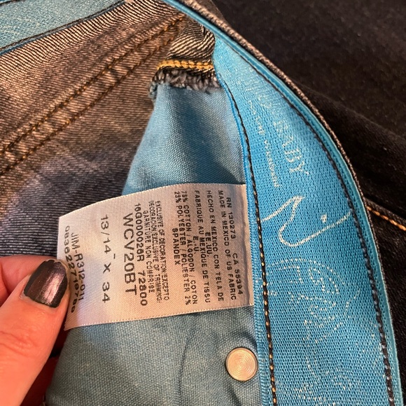 Wrangler Q Baby Women's Dark Blue Boot Cut Jeans Long - Picture 5 of 5